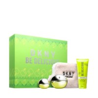 DKNY Be Delicious Giftset EDP 100 ml + BL 100 ml + EDP 15 ml + Pouch